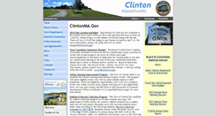 Desktop Screenshot of clintonma.gov