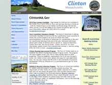 Tablet Screenshot of clintonma.gov